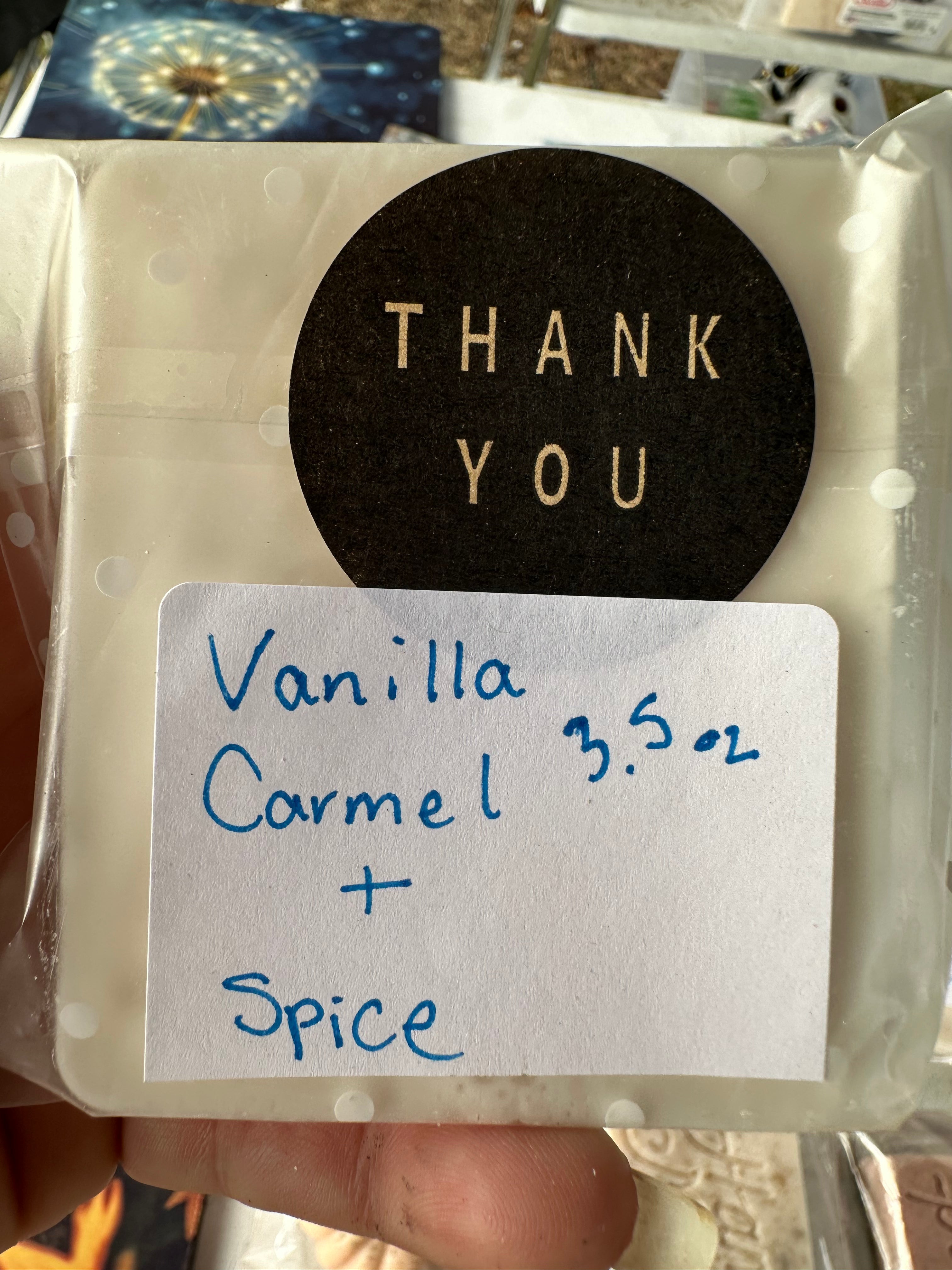 Vanilla caramel spice handmade soap