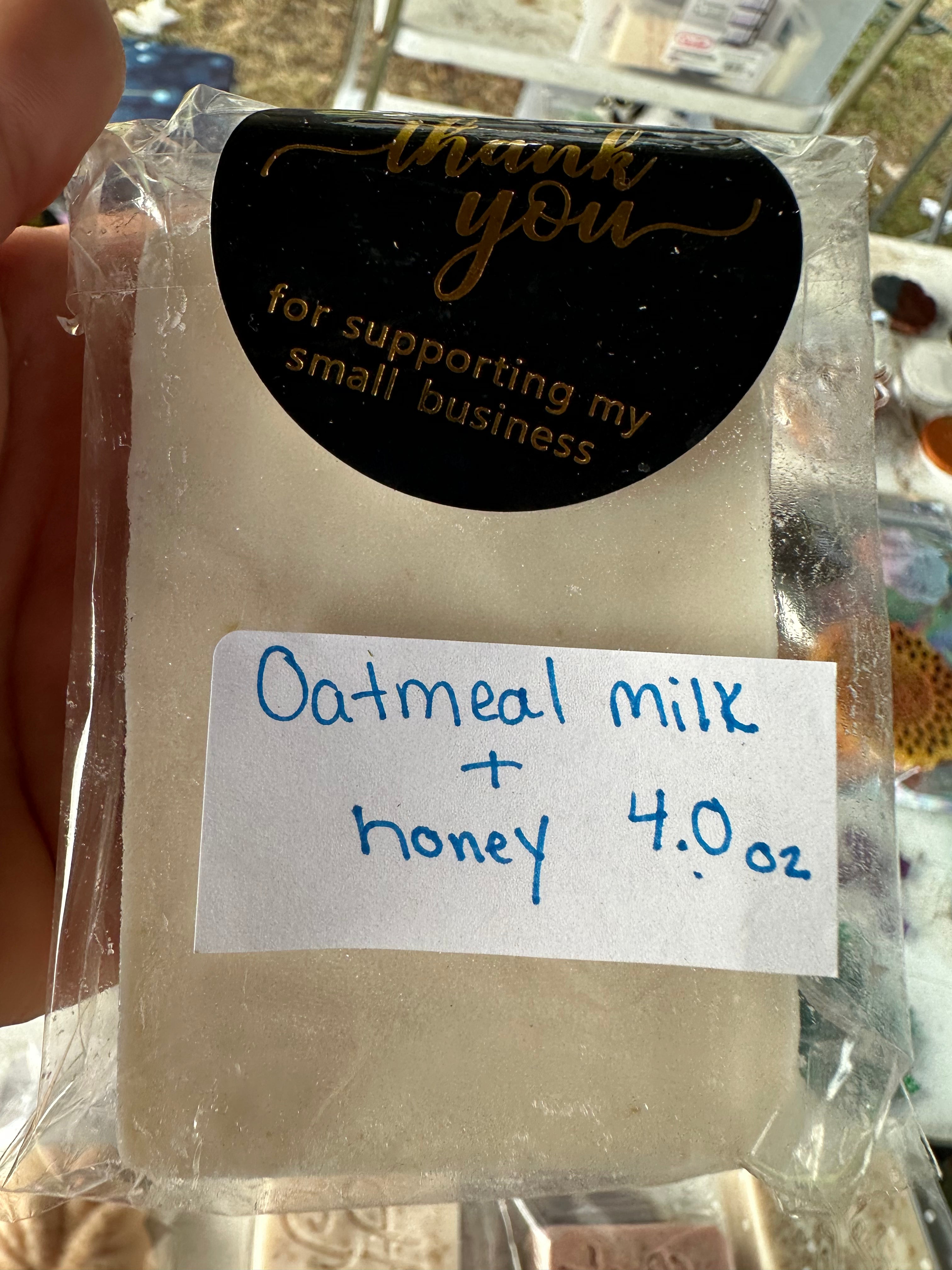 Oatmeal milk and honey handmade soap